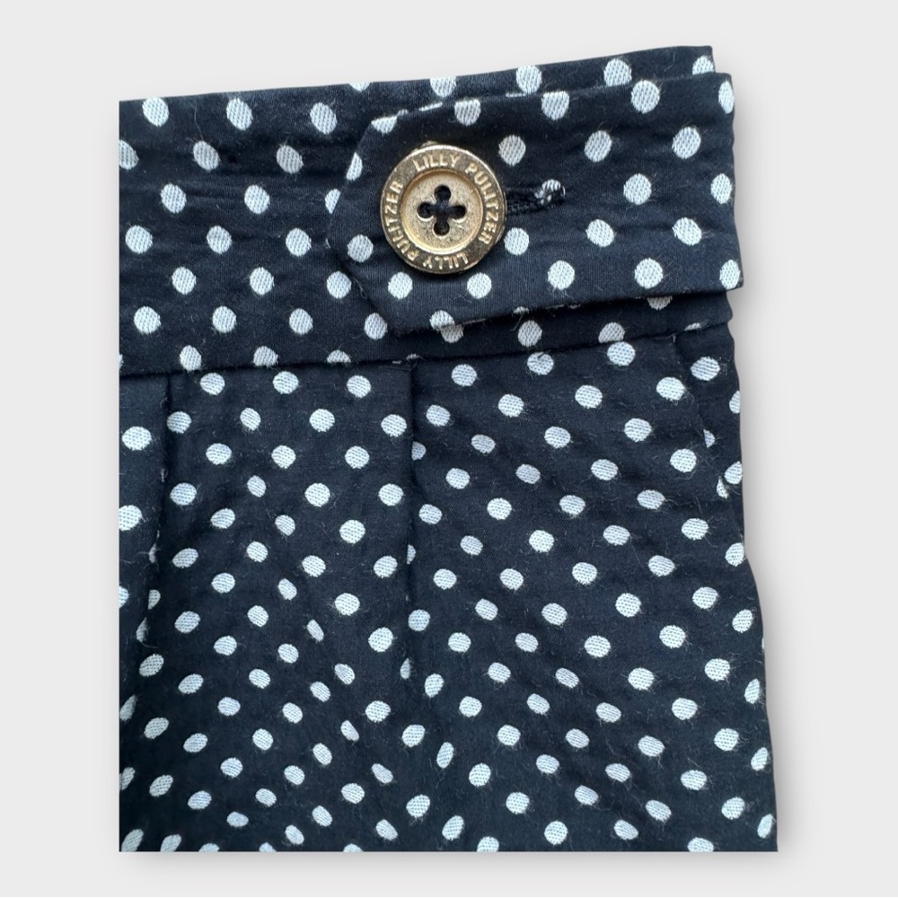 Lilly Pulitzer Black and White Polka Dot Mini Skirt - Picture 4 of 7